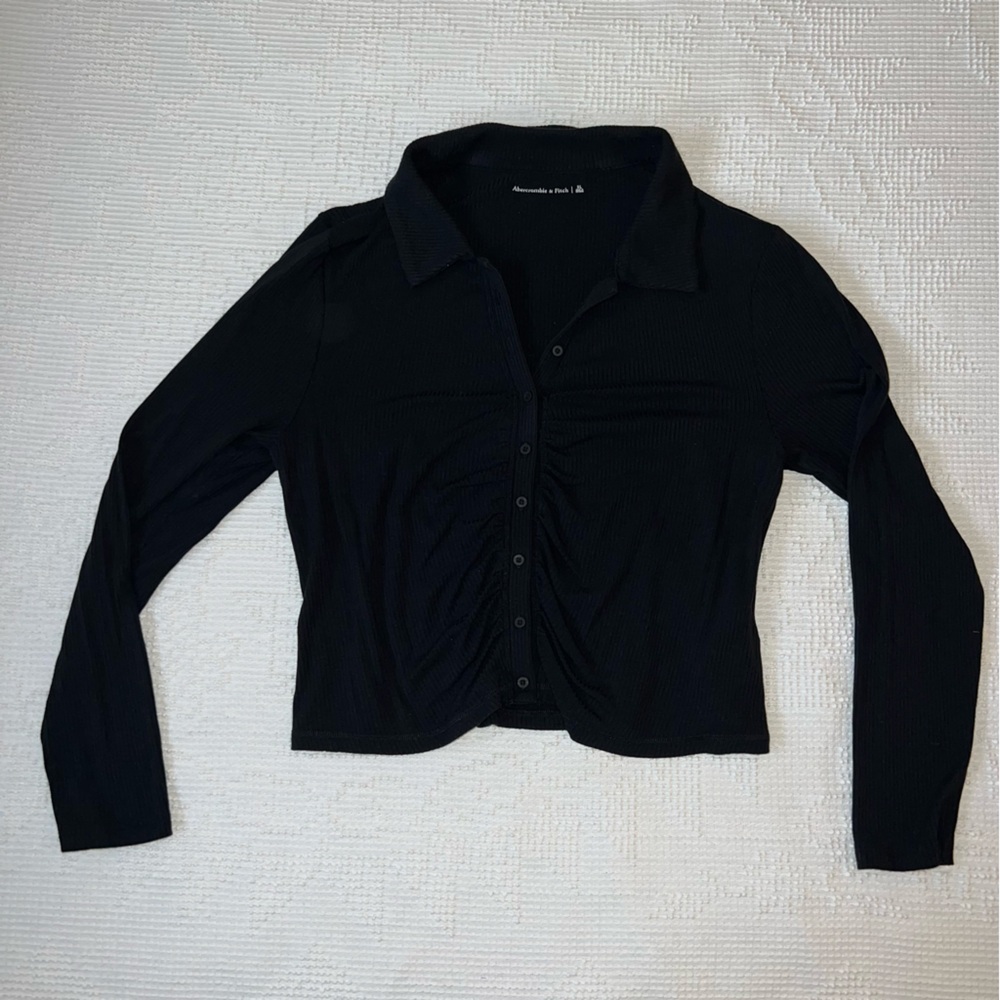 Abercrombie & Fitch Black Crop Top